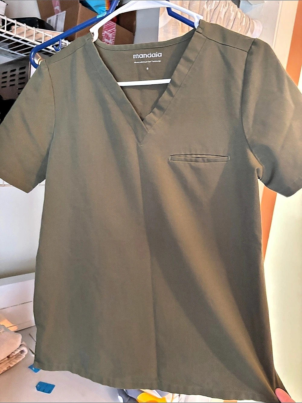 Mandala Short Sleeve scrub set in Green Small Like New